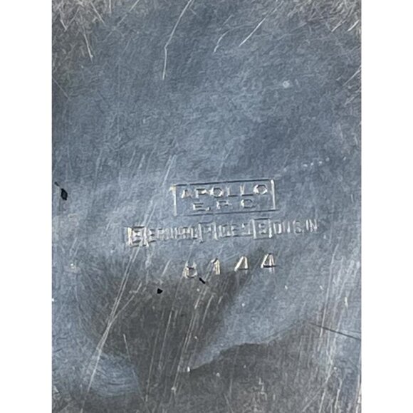 Antique APOLLO Bernard Rice Sons EPC Silverplate 5" PORRINGER BOWL Monogram 8144 - Picture 4 of 5